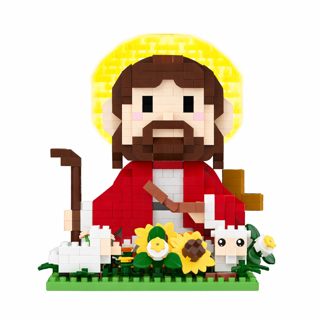 Jesus And Flowers Building Set